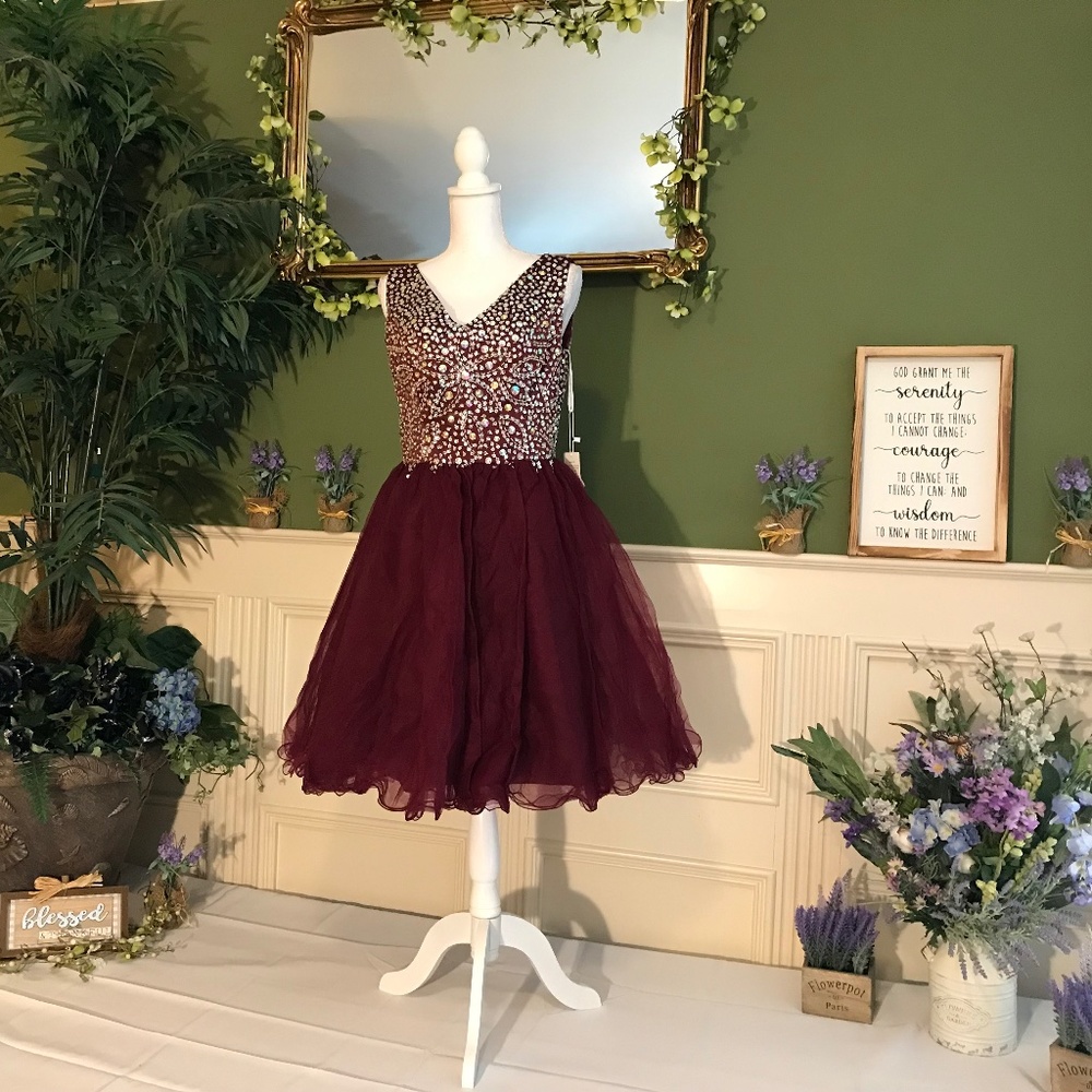 Short baby doll Tull party prom dress